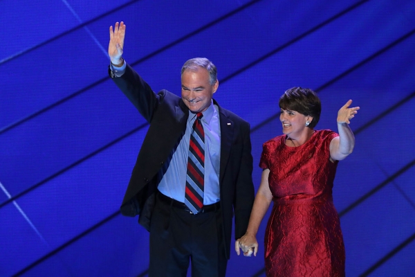 Tim Kaine and wife Anne Holton