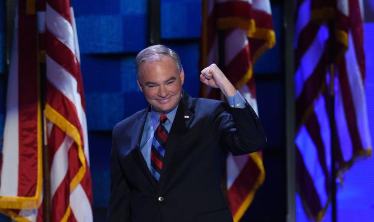 Tim Kaine showed off his Spanish skills and sense of humor during his address at the Democratic National Convention