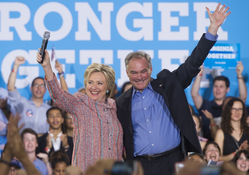 Hillary Clinton selects Tim Kaine as running mate