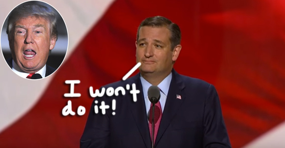 Senator Ted Cruz Booed Off RNC Stage After REFUSING To Endorse Donald Trump -- See What The Former Celebrity