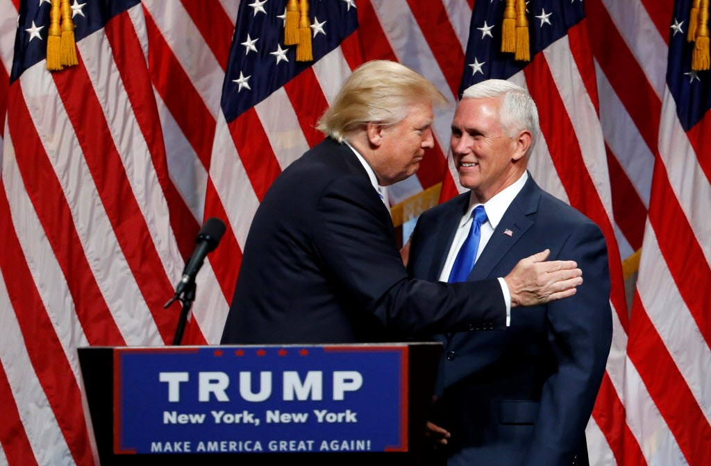 Trump, Pence step into the spotlight together