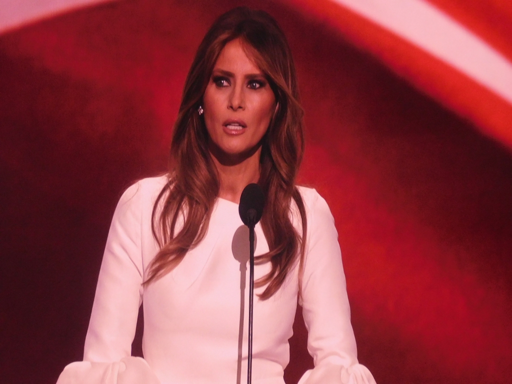 Trump introduced his wife Melania at the convention