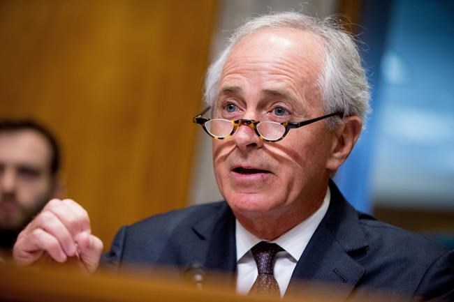 Senate Foreign Relations Committee Chairman Sen. Bob Corker R-Tenn. speaks on Capitol Hill in Washington. Republican Donald Trump has narrowed down his vice presidential shortlist to a handful of contenders that