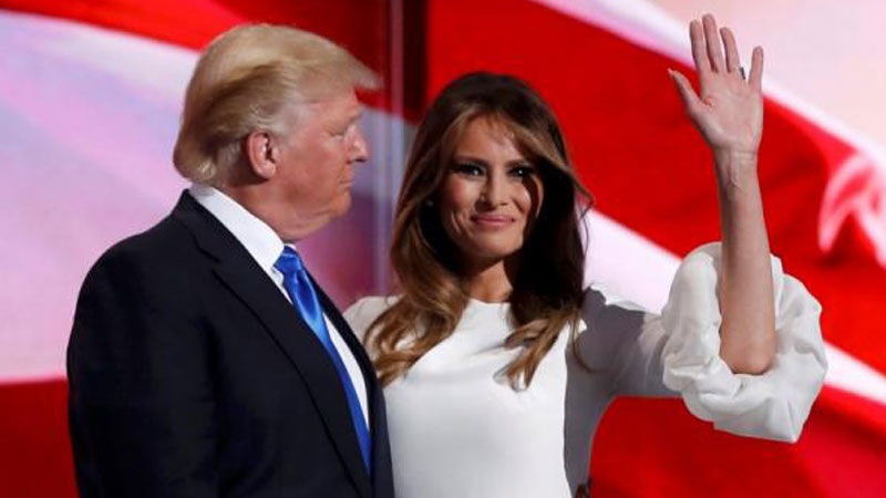 Trump's wife seeks to soften his image at raucous Republican convention