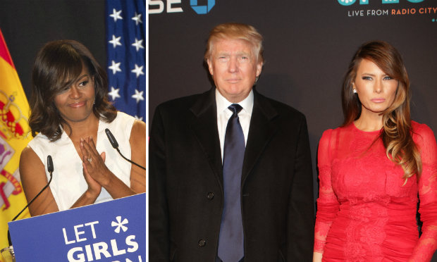 Donald Trump Melania Trump Michelle Obama