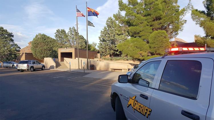 Two people are dead after a man opened fire near the court building at Holbrook County Complex