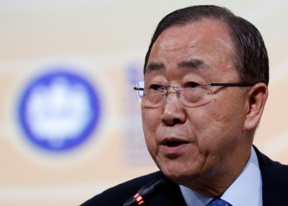 U.N. Secretary General Ban Ki-moon attends a session of the St. Petersburg International Economic Forum 2016 in St. Petersburg Russia