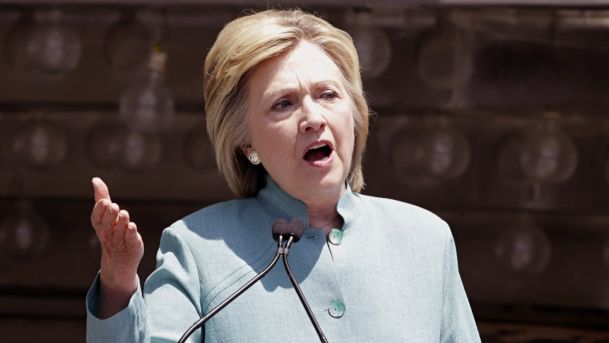 U.S. Democratic presidential candidate Hillary Clinton speaks during a event in Atlantic City New Jersey U.S