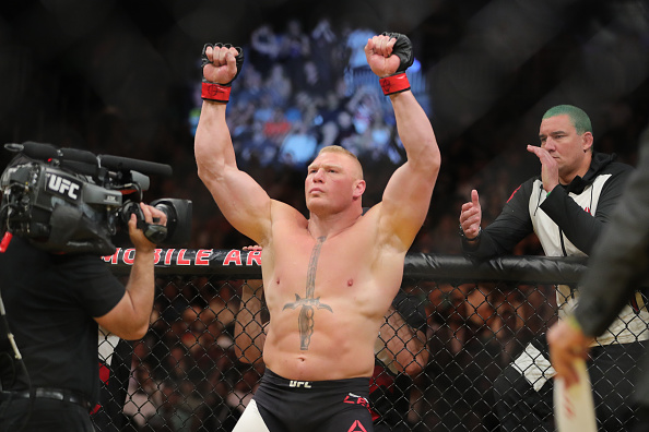 LAS VEGAS NV- JULY 9 Brock Lesnar before his fight against Mark Hunt during the UFC 200 event at T Mobile Arena