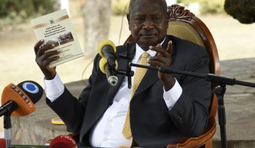 Ugandan President Yoweri Museveni repeatedly referred to Israel as Palestine during a speech