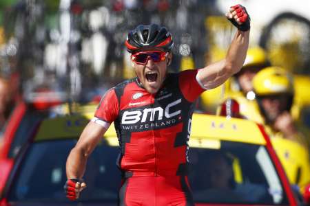 Van Avermaet wins Tour de France stage five, takes yellow