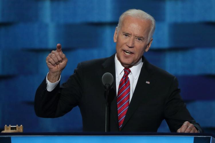 Vice President Biden delivers remarks on the third day of the Democratic National Convention