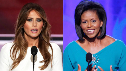 Melania Trump and Michelle Obama