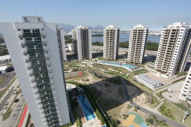 View of the athletes Olympic Village during its inauguration for the Rio Olympic Games