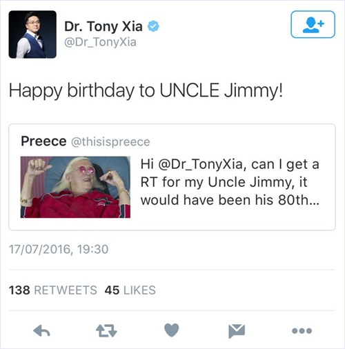 Aston Villa's New Owner, Dr Tony Xia, Falls Foul Of Tasteless Twitter Prank