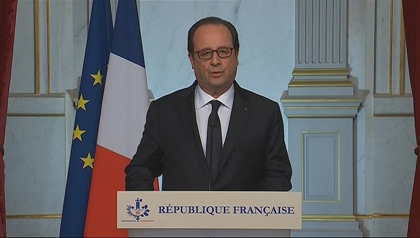 WATCH French President says they will strengthen efforts to hit terrorists in Iraq and Syria after truck attack