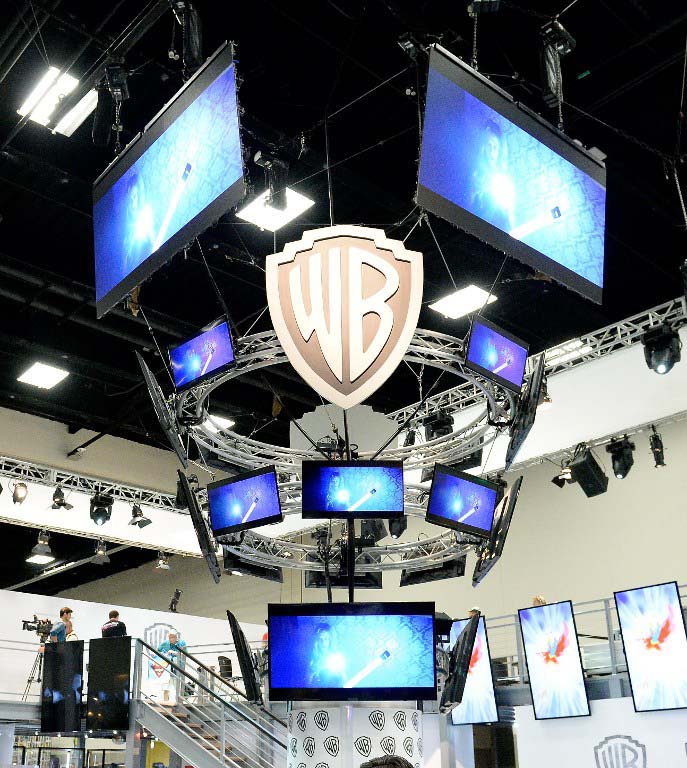 Warner Bros. display at Comic Con International 2016 preview night