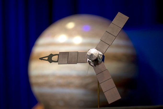 WELCOME TO JUPITER  Nasa and Lockheed Martin executives celebrate at the Jet Propulsion Laboratory in Pasadena California after the Juno spacecraft was successfully placed into Jupiter’s orbit after a five-year voyage. Juno’s mission is to peer