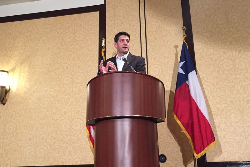 U.S. House Speaker Paul Ryan addressed the Texas delegation