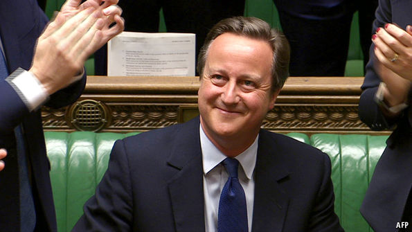 David Cameron hums tune to himself after resigning as British Prime Minister