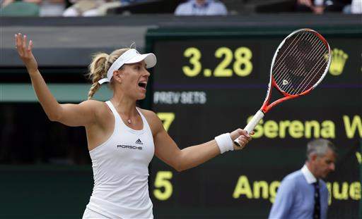 Serena wins Wimbledon matches Graf's 22 grand slam titles