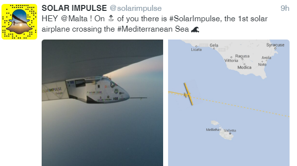 Solar Impulse 2 Takes Off From Spain for Egypt