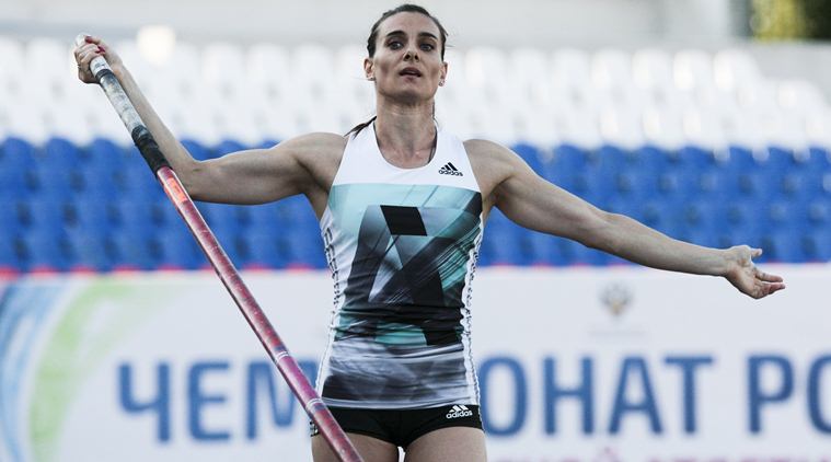 Yelena Isinbayeva is a two time Olympic pole vault champion for Russia