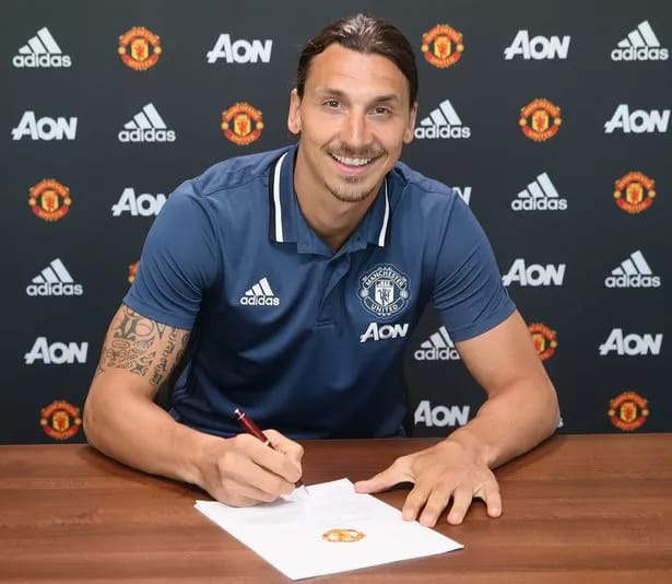 Zlatan Ibrahimovic joins Man Utd