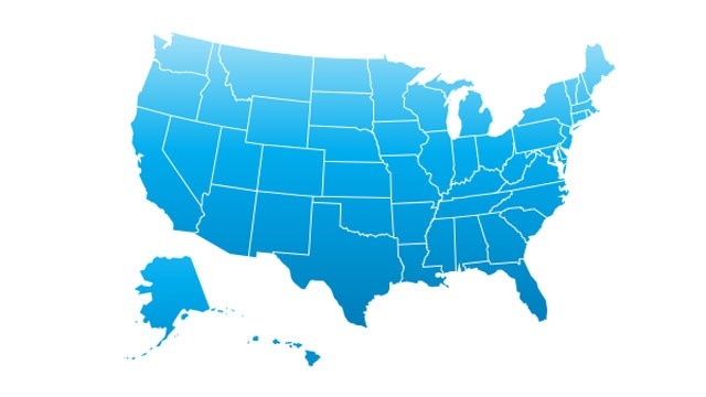 United States map US map America