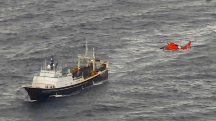 46 crew members aboard the Alaskan Juris abandoned ship after the vessel began taking on water