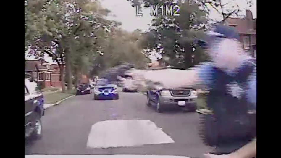 A Chicago police officer opens fire on an 18-year-old fleeing in a stolen car