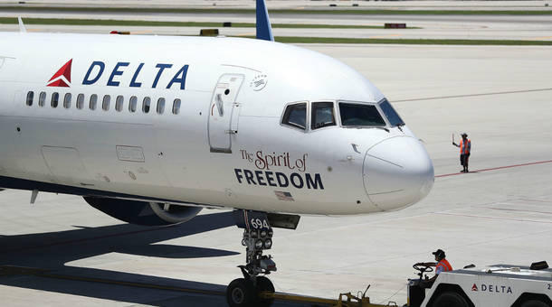 A Delta airlines plane is seen on the tarmac of the Fort Lauderdale Hollywood International Airport in July in Fort Lauderdale Florida. 
 Jae Ran Kim