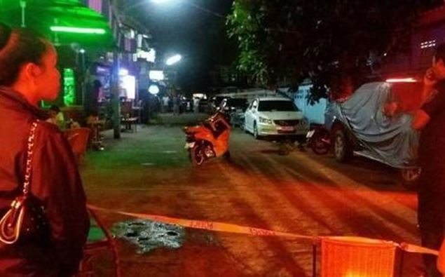 A bomb explosion in Hua Hin Thailand