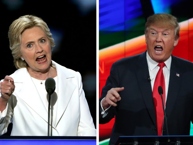 A composite image of Hillary Clinton and Donald Trump.   Alex Wong    
  Getty Images