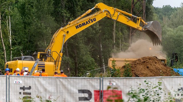 A dig is under way in the district of Walbrzych