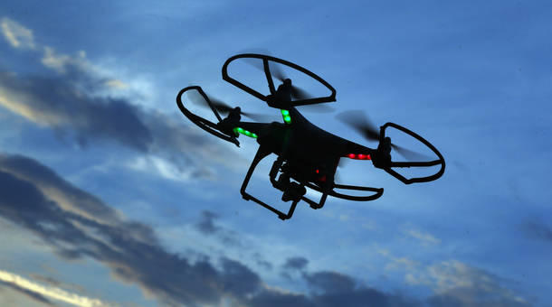 A drone is flown for recreational purposes in the sky above Old Bethpage New York. 
 Gigi Douban