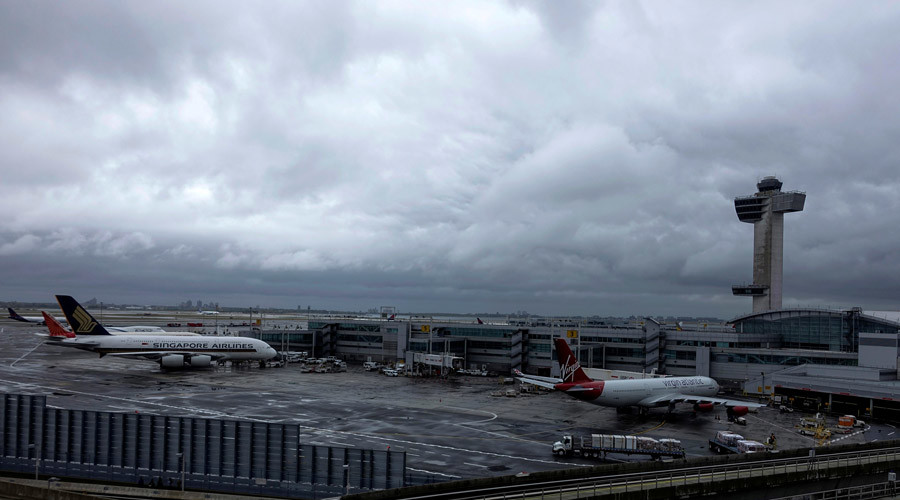 A general view of the international arrival terminal at JFK airport in New York