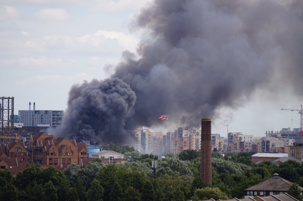 Nightclub gutted after huge fire breaks out in Greenwich