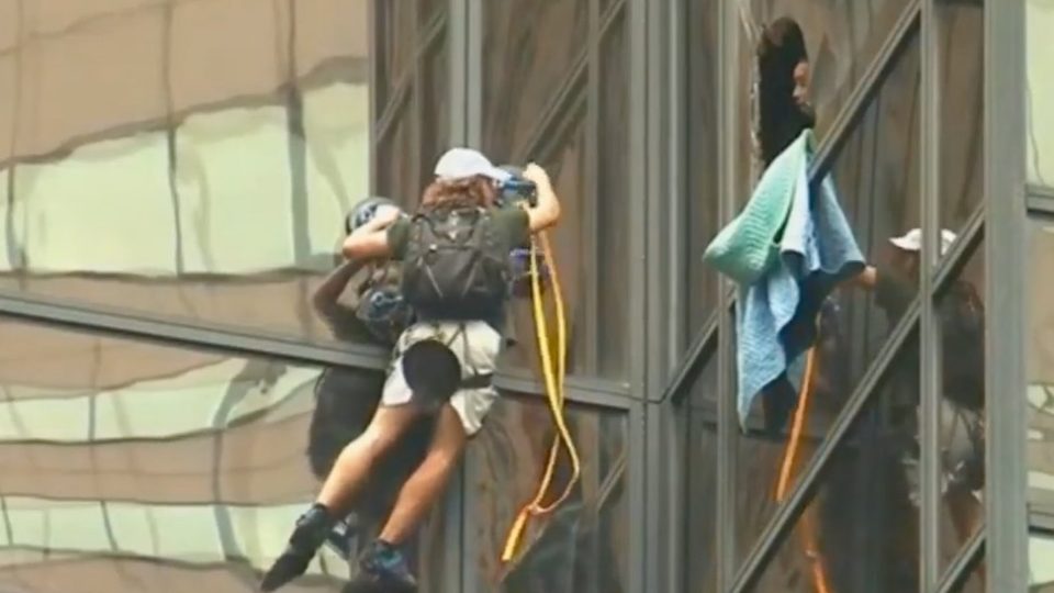 A man is in custody after climbing Trump Tower