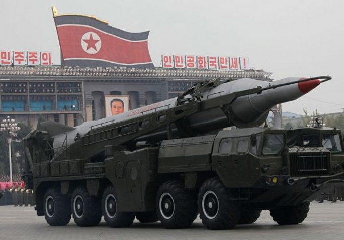 A medium range ballistic missile from North Korea