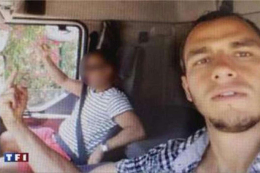 A selfie of the Nice attacker and an alleged accomplice in the truck used to murder scores