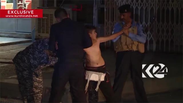 A teenager reported to be a potential suicide-bomber taken into custody by Iraqi police