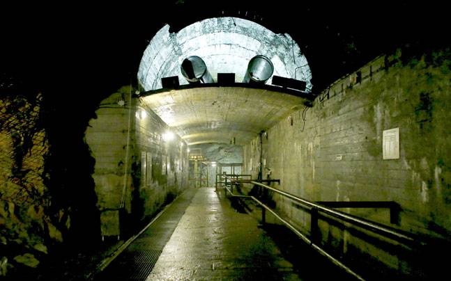 A tunnel near the area where the Nazi train is believed to