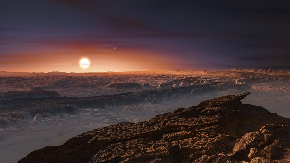 A view of the surface of the newly-discovered planet Proxima