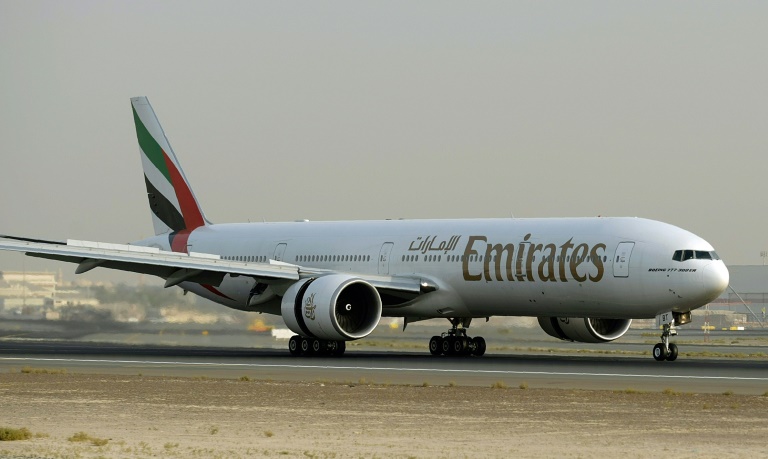 AFP  File  Warwan Naamani The Emirates Boeing 777 was carrying 282 passengers and 18 crew members