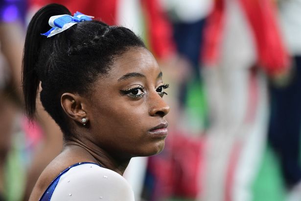 Simone Biles during the women's individual all-around final