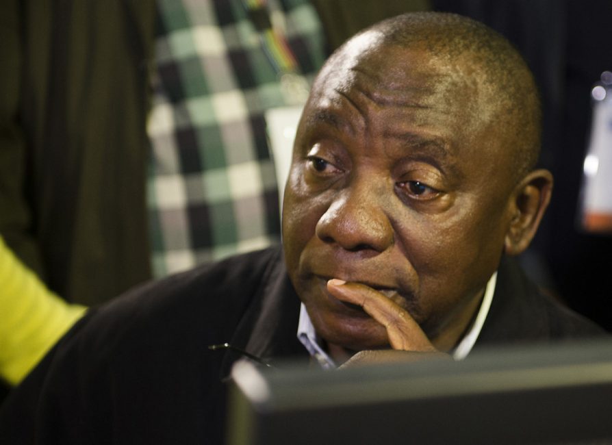 Cyril Ramaphosa deputy president of the African National Congress said it was too early to analyze the election results saying it would be like reading “somebody’s tombstone before they die.”