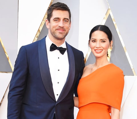 Aaron Rodgers and Olivia Munn