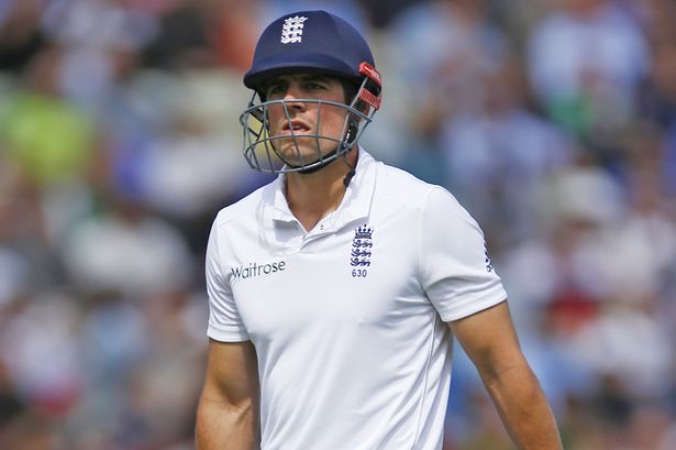 Alastair Cook walks off dejected after losing his wicket