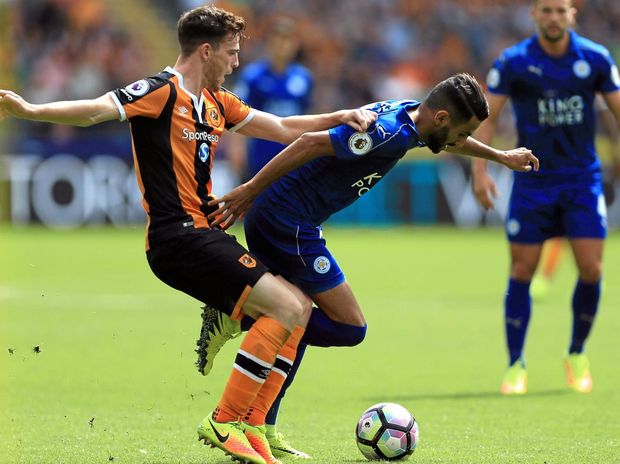 Action from the Hull v Leicester clash